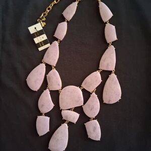 Heidi Daus Purple and Gold Statement Necklace